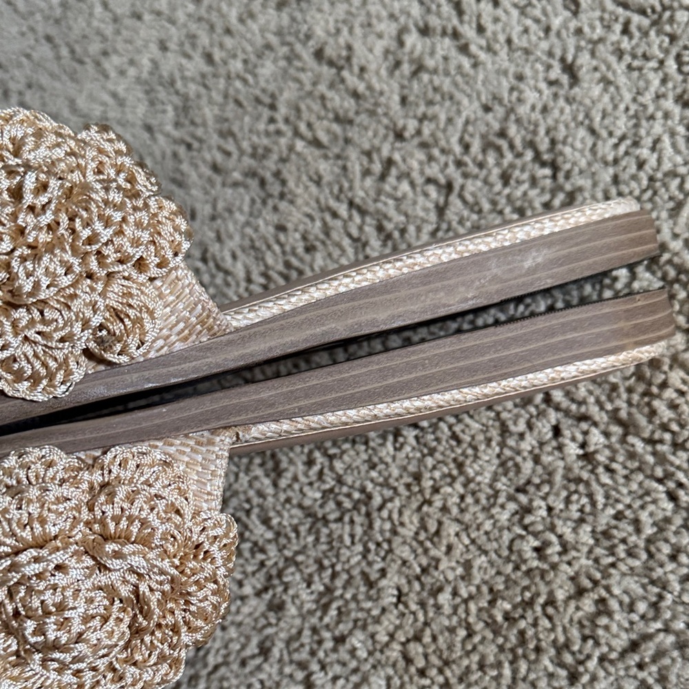 a new day Beige Crochet Floral Slide Mules - Picture 9 of 10